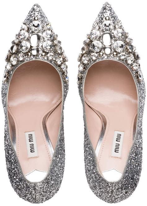 Miu Miu Silver Heels .